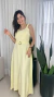 Vestido Longo Detalhe de Costura Com Cinto - Lisa na internet