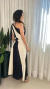 Vestido Longo Alça Única com Amarração Bicolor - Rosângela na internet