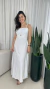 Vestido Longo Alças Finas com Recorte – Melina