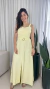 Vestido Longo Detalhe de Costura Com Cinto - Lisa - loja online