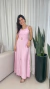 Imagem do Vestido Longo Detalhe de Costura Com Cinto - Lisa