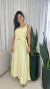Vestido Longo Detalhe de Costura Com Cinto - Lisa - comprar online