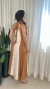 Vestido Longo Alça Única com Amarração Bicolor - Rosângela - loja online