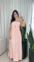 Vestido Longo Alças Finas com Recorte – Melina - comprar online