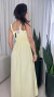 Vestido Longo Detalhe de Costura Com Cinto - Lisa na internet