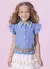 CAMISA JEANS FINO BORDADO PÉROLA E CRISTAL PITUCHINHUS - comprar online