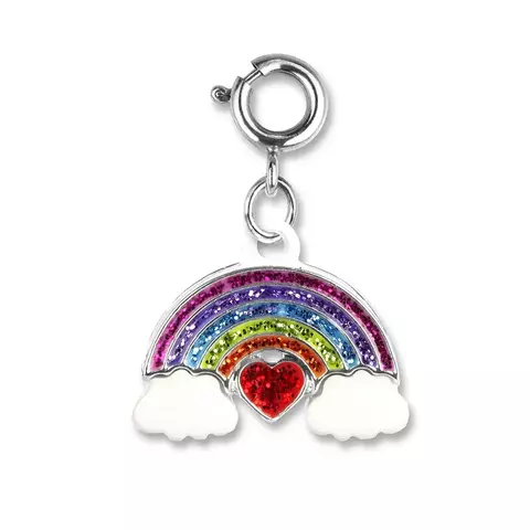 CHARM ARCO-ÍRIS PRATEADO COM GLITTER CHARM IT - comprar online