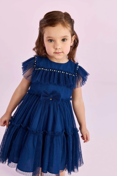 VESTIDO BALLERINE AZUL MARINHO PETIT CHERIE - comprar online