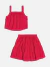 CONJUNTO BLUSA E SAIA VERMELHO PREPPY MOMI - PequeNINAS Kids