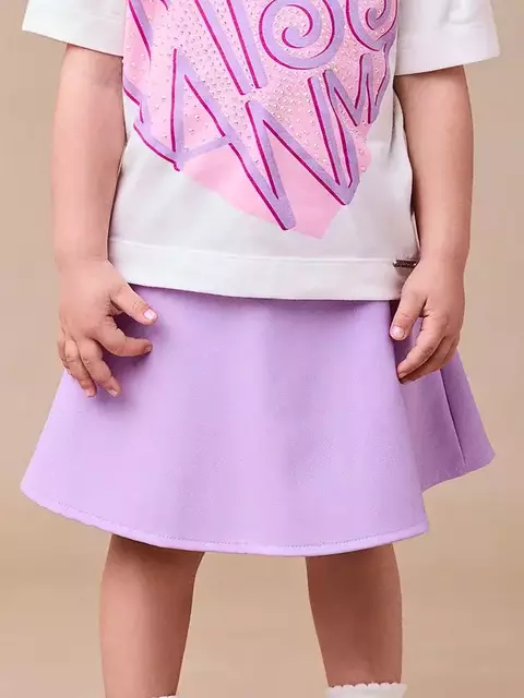 SAIA COURO LILÁS VINTAGE ANIMÊ - comprar online
