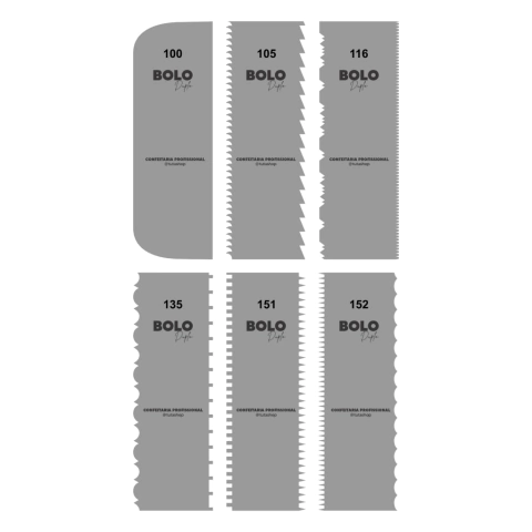 Kit espátulas para bolo duplo tutashop