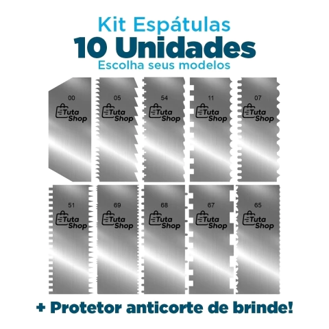 Kit 10 espátulas - Escolha seus modelos! - comprar online