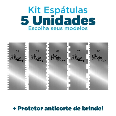 Kit 05 espátulas - Escolha seus modelos! - comprar online