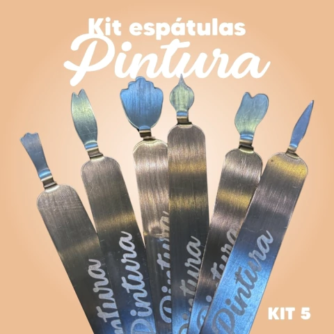 Kit Espátulas - Pintura Artística - 5 - comprar online