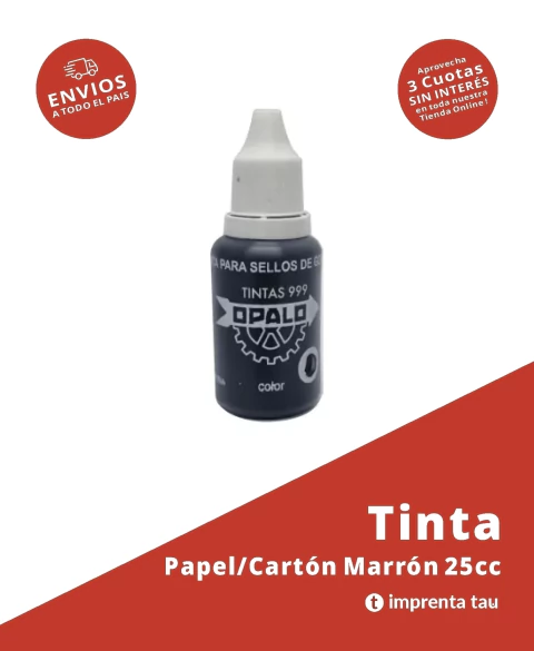 Tinta para Papel / Carton (Marron) - comprar online