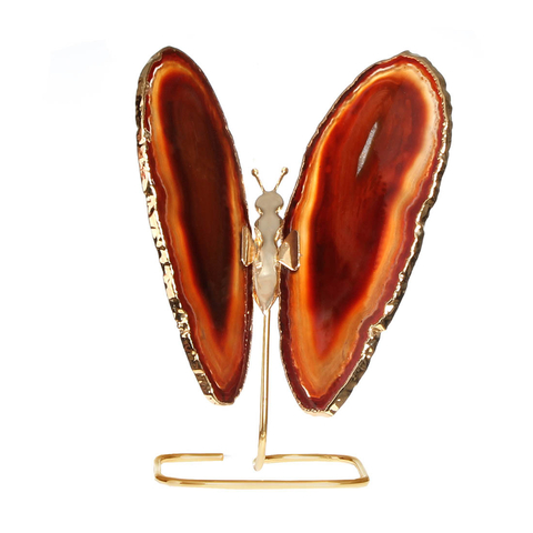 Borboleta natural com base em pedestal
