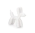 Escultura cachorro balão branco na internet
