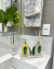 Kit lavabo Ágata verde (7 peças)