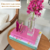 Borboleta pink com borda em ouro - comprar online