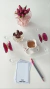 Bandeja de acrílico com borboleta Pink - Tule Home Decor