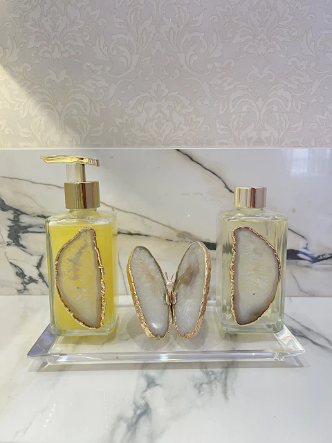 Kit lavabo cristal (4 peças)