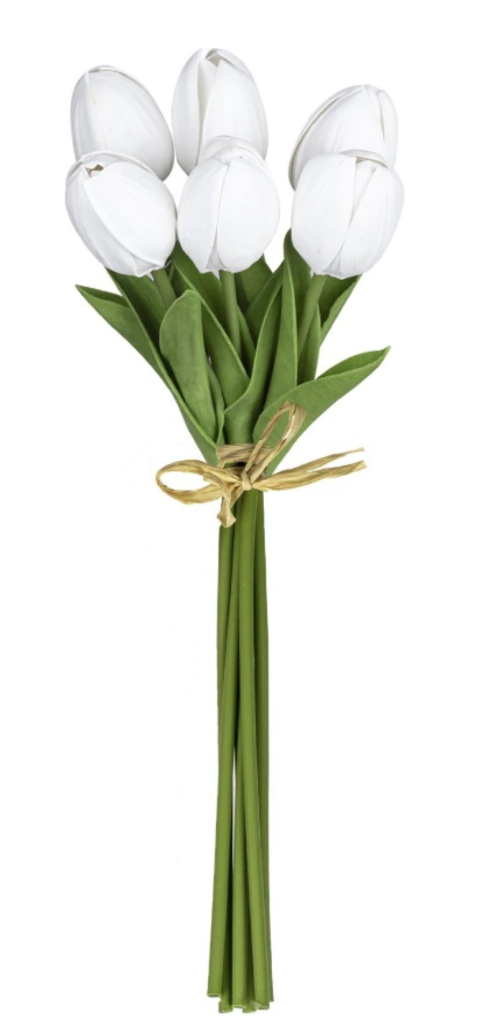 Buquê de tulipas brancas