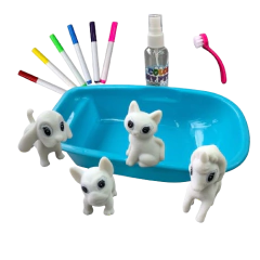 Color My Pet Friends 4 Animalitos Para Pintar Y Lavar - ditoys - comprar online