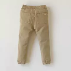 jogger gabardina beige - comprar online