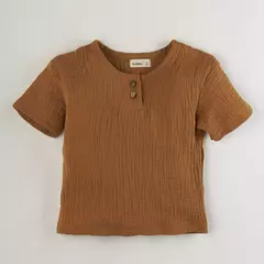 Remera cotton caramel