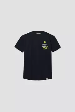 Remera varsity sticker marino