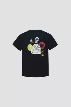 Remera varsity sticker marino - comprar online