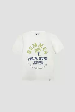 Remera varsity surf crudo