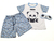 Pijama verão panda azul - comprar online