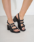 Sandalia de Cuero Stella Negro Bragué - comprar online
