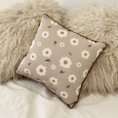Almohadón Flowers Beige