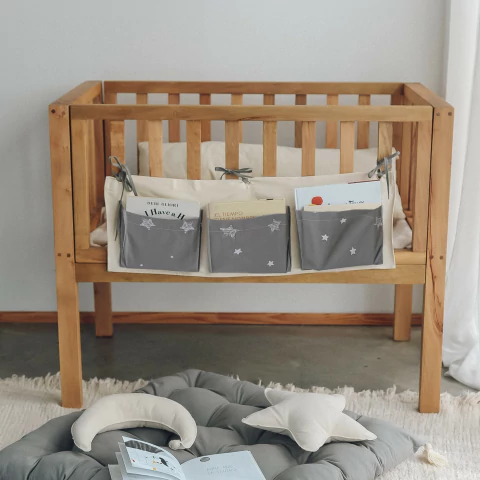 Bolsillero organizador textil de cuna