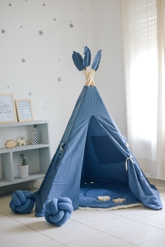 Carpita Tipi Azul + alfombra - tienda online