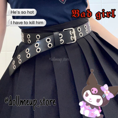 cinto ilhós egirl punk preto