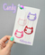 kit presilha estilo tic tac Gatinho com 4 unidades - Doll me up