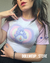 Cropped Care Bear manga curta raglan Ursinhos Carinhosos na internet