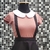 CONJUNTO Saia suspensório preta + Cropped peter pan rosa chá - comprar online