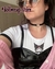 Choker coração vinil