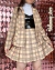 Conjunto Saia estilo tênis + Blazer xadrez bege - comprar online