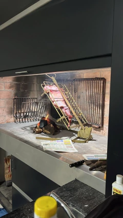 Estaca Gancho Doble emparrillado Grande - Asador libro en internet
