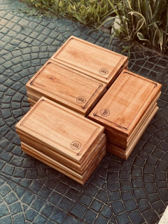 Plato de madera x20 un. C/ Grabado