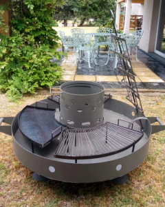 Fogonero Duomo Asador Completo 120cm - Parrillas Argentinas