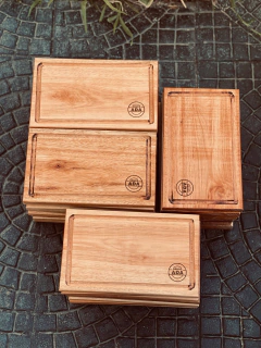Plato de madera x20 un. C/ Grabado - Parrillas Argentinas