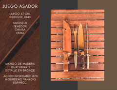 JUEGO ASADOR GRANDE 3P - Parrillas Argentinas