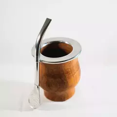 Mate Camionero Algarrobo Con virola Inoxidable en internet