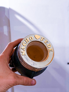Mate Imperial Cincelado con aplique C/Bombilla - comprar online